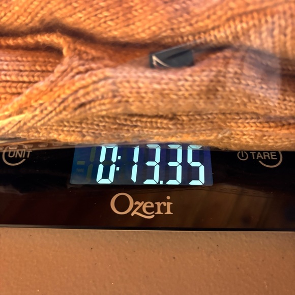 Nautica Jeans Women’s Camel Tan V Neck Cable Knit Sweater Soft Preppy Minimalist - Picture 13 of 13